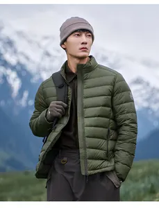 2023FW Pelliot Custom Men 800 Filling Stand Collar Nylon Winter Down Jacket Waterproof