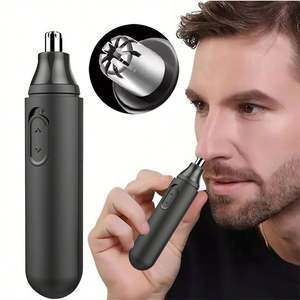 Tondeuse à poils de nez et d'oreilles électrique USB de haute qualité pour hommes - Outil de toilettage professionnel en plastique pour usage domestique - Product Image 1