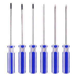 Blue Striped <b>Screwdriver</b> <b>Set</b> Transparent Magnetic Handle Laptop Tablet Repair Tool Computer Hardware Fixing Kit - Product Image 4