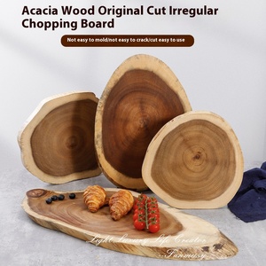 เขียงไม้อะคาเซียสำหรับอุตสาหกรรมสุดสร้างสรรค์อุปกรณ์ประกอบฉากสำหรับตัดชีสทรงสี่เหลี่ยมตลกสำหรับการถ่ายภาพ - Product Image 2