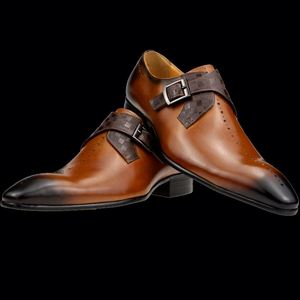 รองเท้าอ็อกซ์ฟอร์ดผู้ชายแบบทางการ รุ่นใหม่ เหมาะสำหรับงานสังคม งานแต่งงาน ทำงาน หนังแท้แบบเย็บต่อกัน หัวเหลี่ยม ผูกเชือก กันลื่น ระบายอากาศได้ดี น้ำหนักเบา - Product Image 6