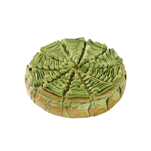 Série <span class=keywords><strong>de</strong></span> desserts glacés : Gâteau au <span class=keywords><strong>fromage</strong></span> crémeux au matcha et chocolat <span class=keywords><strong>cru</strong></span>, 8 pouces, 850g, faible en gras, 10 tranches, pour la restauration et les pâtisseries - Product Image 5
