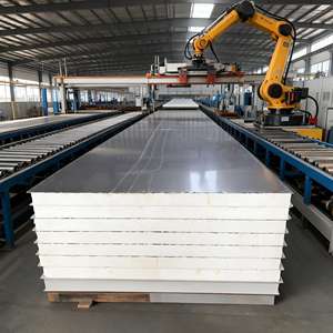 Paneles de Pared EPS de Eficiencia Energética Mejorada, Paneles Sándwich de <span class=keywords><strong>Poliuretano</strong></span>/Poliestireno/Lana de Roca/PIR - Product Image 2