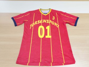 Camiseta de Fútbol Personalizada Jorsen, Sublimada, al por Mayor, Transpirable, de Secado Rápido, Tela de Poliéster, Tallas Grandes - Product Image 1