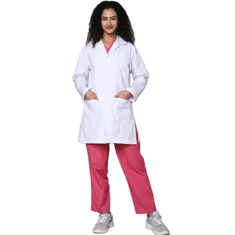 Long & Short Lab Coat Apron Medical Nurse Uniform Hospital Uniforms Wholesale Factory Price Women Scrubs Uniforms Doctor TWILL