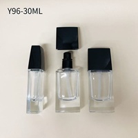 Flacon compte-gouttes rond en verre pour sérum de soin de la peau, haute qualité, impression de logo, fourniture directe d'usine, bouchon à vis, flacon vide