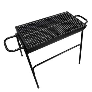 Gril à charbon antiadhésif en acier inoxydable de haute qualité Simple extérieur grand Type de baril jardin BBQ poêle réglable pliable IT'S - Product Image 1