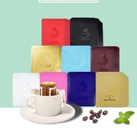 Sachets d'échantillons en aluminium alimentaire anti-humidité thermoscellables à trois soudures pour emballage de thé et café filtre (type drip)