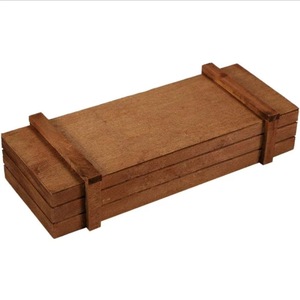 Wooden <b>Succulent</b> Planter Rectangular Box Solid Wood Outdoor Garden Planters Vintage Style For Balcony <b>Potted</b> Plants - Product Image 2
