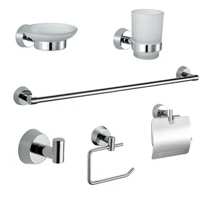 fashion bathroom accessory zinc washroom accessories bathroom accessories set 6