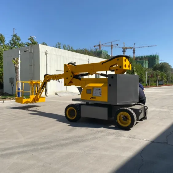 Toptan iyi fiyat kendinden tahrikli 10m çekilebilir bomlu kiraz toplayıcıları teleskoplu sepetli forklift