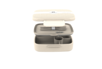 Boîte à bento moderne pour enfants, personnalisable, meilleur prix, en plastique, étanche, 5 compartiments, avec joint de sécurité