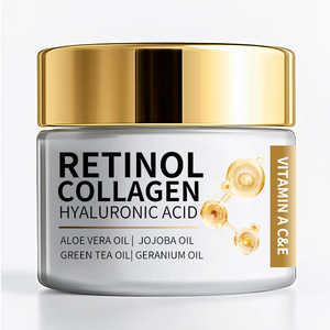 Krim pelembap anti-penuaan para wajah dengan 5% <span class=keywords><strong>ASAM</strong></span> hialuronat, Retinol, dan kolagen, Krim pemutih dan perawatan kulit. - Product Image 1