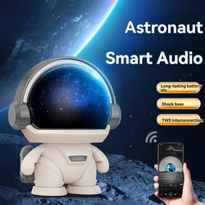 Wireless <b>Bluetooth</b>-Compatible Astronaut <b>Speaker</b> Cartoon Astronaut <b>Speaker</b> RGB Night Lamp <b>Lighted</b> Portable Outdoor Audio - Product Image 6