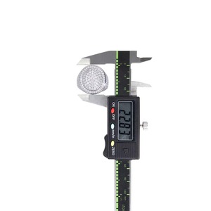 แหวนเงินแท้ 925 ดีไซน์วินเทจทรงกลมประดับเพชรโมอิสซาไนต์หลายชั้นแบบฝัง สำหรับแร็ปเปอร์ใส่แสดงบนเวที แหวนโมอิสซาไนต์สไตล์เรโทรฮิปฮอป - Product Image 2