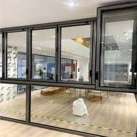 Fenêtres en aluminium à double vitrage insonorisées, quincaillerie pour fenêtres de maisons, fenêtres insonorisées, fenêtres pliantes, fenêtres à double battant