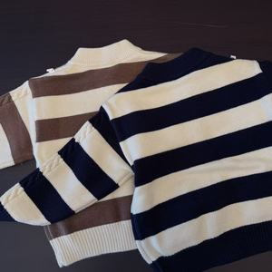 Vêtements pour enfants bébé manteau automne hiver enfants vêtements rayé fermeture éclair chemise nouveaux garçons pull décontracté <span class=keywords><strong>Cardigan</strong></span> hauts - Product Image 6