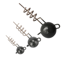 Nouveaux leurres de pêche Flexhead 5g 7g 10g 15g 20g 25g 30g 50g avec plombs à bille à visser pour brochet, vers souples, shad et swimbait