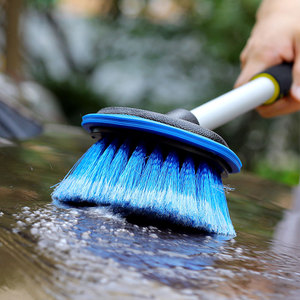 Brosse de roue à long manche pour roue en alliage de voiture et outil de lavage de brosse de <span class=keywords><strong>jante</strong></span> et de pneu pour brosses de lavage de voiture - Product Image 2