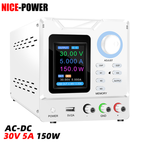 NICE-POWER SPPS-D305S <strong>Laboratory</strong> DC Power Supply 30V 5A with Memory <strong>Function</strong> OCP/OVP Output ON/OFF for Industry Electronic <strong>Test</strong> - Product Image 1