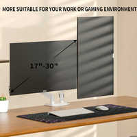 Support de moniteur à double écran Swelix M22B pour ordinateur prend en charge l'écran LCD à 2 écrans gauche et droit de 17 à 30 pouces Support Vesa Soport