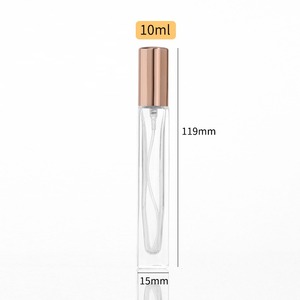 Botella de perfume de vidrio cuadrado 10ml Desinfectante Recarga Botella de spray Flacon 10ml Essence Parfums 10ml con tapas negras doradas y plateadas <span class=keywords><strong>Boto</strong></span> - Product Image 6