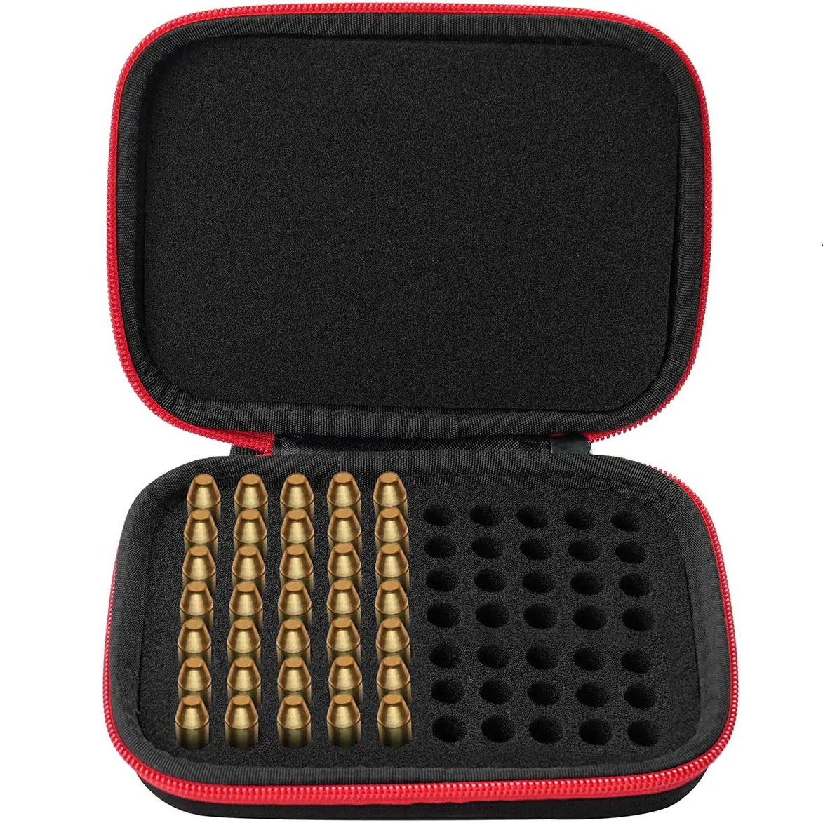 Boîte de rangement de balles militaires, 50 pièces, caisse de rangement de munitions de 9mm