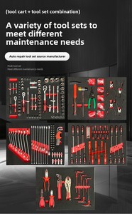 Juego Completo de Herramientas Manuales para Reparación de Automóviles, 420 Piezas, Juego de Llaves de Tubo de Acero al Carbono para Taller o Garaje, Sin Carro de Herramientas Incluido - Product Image 5