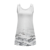 Robe de plage pour femme imprimée sur mesure, motif camouflage requin en polyester et élasthanne pour l'Europe, l'Océanie et l'Amérique du Nord