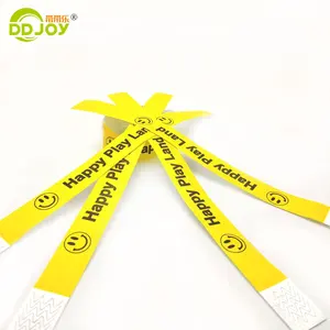 Wrist Strap/bracelet Adhesive Durable Waterproof Strap Adhesive Glue Paper Bracelets Dupont Paper Custom Conference Disposable