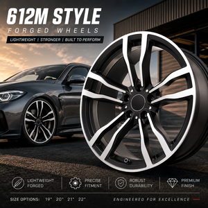 Rines de Aleación Forjados Monobloque de Lujo 612M, 5x120 PCD, 21 y 22 Pulgadas para BMW X5 X6 <span class=keywords><strong>Serie</strong></span> M Sport, Diseño Cóncavo Profundo, Personalizados - Product Image 1