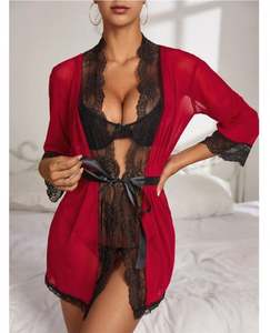 Sfy1928 Lencería Sexy para Mujer, Vestido Transparente para Dormir, Camisón de Encaje, Ropa Interior de Malla Transparente para Mujer - Product Image 1