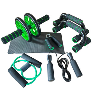 Set de 5 Piezas: Ruedas <span class=keywords><strong>Abdominales</strong></span>, Soporte para Flexiones, Máquina de <span class=keywords><strong>Abdominales</strong></span>, Equipo de Entrenamiento y Ejercicios <span class=keywords><strong>Abdominales</strong></span> - Product Image 2