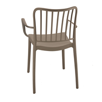 Chaise de jardin moderne italienne, écologique, de haute qualité, résistante aux intempéries, en plastique PP, pour l'extérieur, le patio, le salon, la cuisine