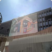 Pantalla LED Transparente para Interiores/Exteriores P50/P100/P150, 20 Unidades, Flexible, para Publicidad en Rejillas, Elevadores y Metro