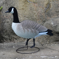 Shero SL-04 Leurre de chasse au canard en ABS durable, silhouette de canard gris flottant, modèle Snow Canada, avec manchon à vent, pour la vente en gros