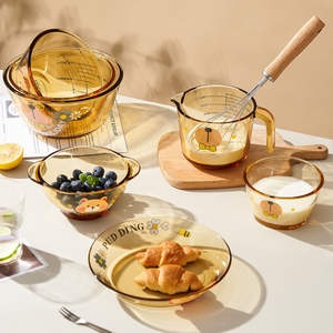 Ensemble de bols en verre parfaits pour les fêtes, avec marquages de mesure, pour la pâtisserie et le service, idéal pour les réceptions adultes - Product Image 3