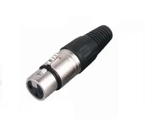 पेशेवर 3Pin XLR महिला ऑडियो कनेक्टर XLR197