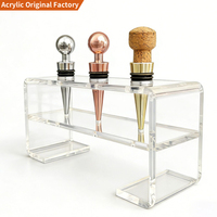 Ensemble de bouchons à vin personnalisés en Lucite pour Shabbat, Judaica, avec support à 3 trous, cadeau pour Rosh Hashanah, Purim, Pessa'h, Shavuot