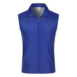 เสื้อกั๊กทำงาน ยูนิเซ็กส์ โพลีเอสเตอร์ สีพื้น ซิปหน้าเต็มตัว สำหรับใช้งานในงาน VM017B - Product Image 2