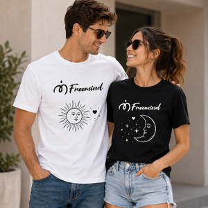 เสื้อยืดคู่รักน่ารัก เสื้อยืดแขนสั้นสำหรับคู่รัก ของขวัญวันครบรอบสำหรับเขาและเธอ - Product Image 6