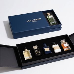 บรรจุภัณฑ์ขวดน้ำหอมน้ำมันหอมระเหยพร้อมกล่องกระบอกกระดาษแข็งสีดำใสแบบพิเศษสีดำหรูหราแบบกำหนดเอง - Product Image 5