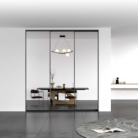 Villa vue panoramique grande taille en alliage d'aluminium porte coulissante en verre portes pliantes moderne pour intérieur d'hôtel normes européennes