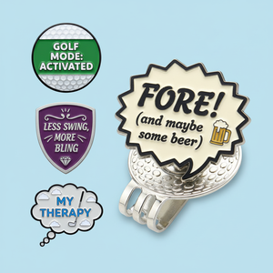 Personalizado divertido Anime nivel moneda Acero inoxidable cobre latón Divot herramienta sombrero Clip Set personalizado Golf pelota marcador - Product Image 4