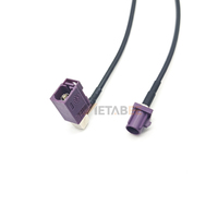 Câble d'extension automobile Fakra D Code Plug vers Jack, câble coaxial RG174