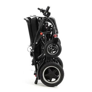 Silla De Ruedas kursi roda listrik lipat, kursi roda listrik ringan serat karbon dengan kendali jarak jauh - Product Image 4