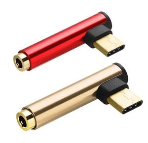 Adaptateur audio USB-C mâle vers <span class=keywords><strong>jack</strong></span> 3,5 mm femelle à 90 degrés, prix usine, pour téléphone portable et <span class=keywords><strong>tablette</strong></span> - Product Image 2