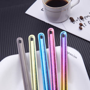 ช้อนส้อม2อิน1ช้อนอุปกรณ์สำหรับปิคนิคไทเทเนียมด้ามจับยาวโลโก้ ODM - Product Image 3