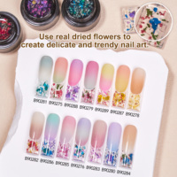 Vente en gros de gel UV de marque privée 15g, gel coloré pour ongles, texture très délicate, gel d'extension pour fleurs séchées