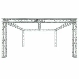 Square Booth Truss Trade Show with box Corners F34 Portable DJ Lighting truss System